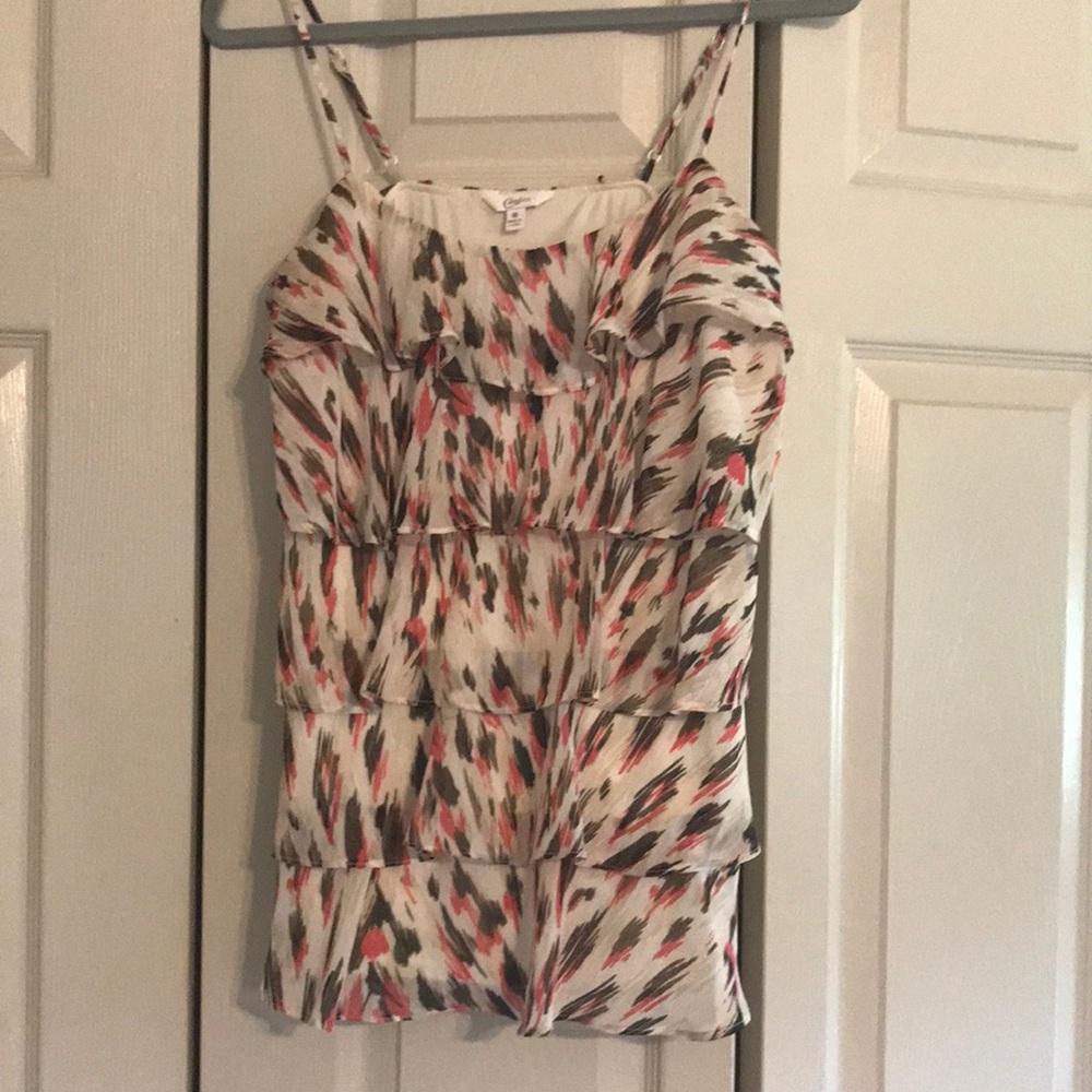 💕🕶 CANDIES top sz M. Tiered layers, adjustable straps in pink, black, white!